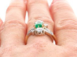 Antique Twist Ring on finger