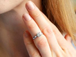 wearing diamond ring