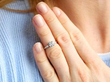 Art Deco diamond ring wearing
