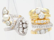 diamond rings stacked