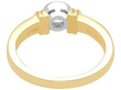 bezel set diamond engagement ring back
