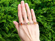 citrine and peridot bracelet outside