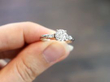 diamond platinum solitaire ring