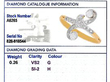 Multi Diamond Ring grading card