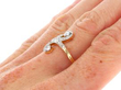 Multi Diamond Ring on hand