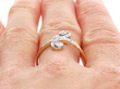 Multi Diamond Ring on finger