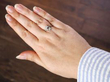 wearing Diamond Twist Ring White Gold