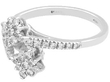 vintage Diamond Twist Ring White Gold