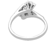 Diamond Twist Ring White Gold back