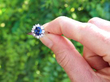sapphire diamond ring outside