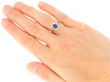 wearing sapphire diamond ring