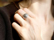 wearing Multi Layered Diamond Ring