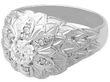 Multi Layered Diamond Ring in white gold