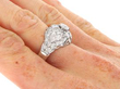 Multi Layered Diamond Ring on hand