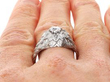 Multi Layered Diamond Ring on finger