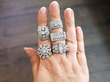 diamond rings on hand