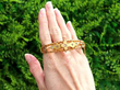 diamond and opal gold bangle outside