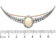 opal diamond brooch size