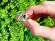 sapphire and diamond snake ring outside