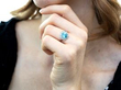 wearing Zircon and Diamond Ring