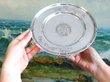 antique Victorian Silver Paten