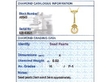 Antique Gold and Seed Pearl Necklace grading card
