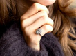 wearing diamond ring