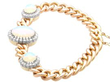 Antique opal and diamond bracelet side