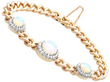 Antique opal and diamond bracelet setting