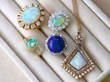 opal rings and opal pendant