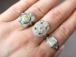 diamond rings on hand