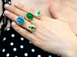 wearing gemstone rings