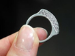 Half Eternity Ring in White Gold