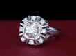 vintage 1950s Diamond Cluster Ring