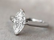 marquise shaped diamond ring