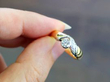 yellow gold vintage solitaire twist ring