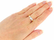 wearing vintage solitaire twist ring