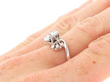 Art Deco Diamond Dress Ring on hand