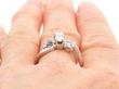 Art Deco Diamond Dress Ring on finger