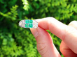 emerald and diamond ring outside