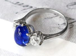 Burma Sapphire and diamond ring