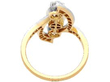 Art Nouveau Pearl and Diamond Ring back