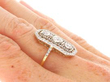 Antique 1920s Diamond Ring being worn