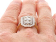 Antique 1920s Diamond Ring on hand