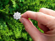 Vintage Floral Cluster Ring outside