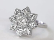 Vintage Floral Cluster Ring