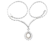Vintage Cultured Pearl and Diamond Necklace
