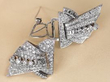 platinum Art Deco Diamond Double Clip Brooch separate