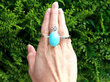 turquoise and diamond bangle outside