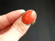 yellow gold coral ring